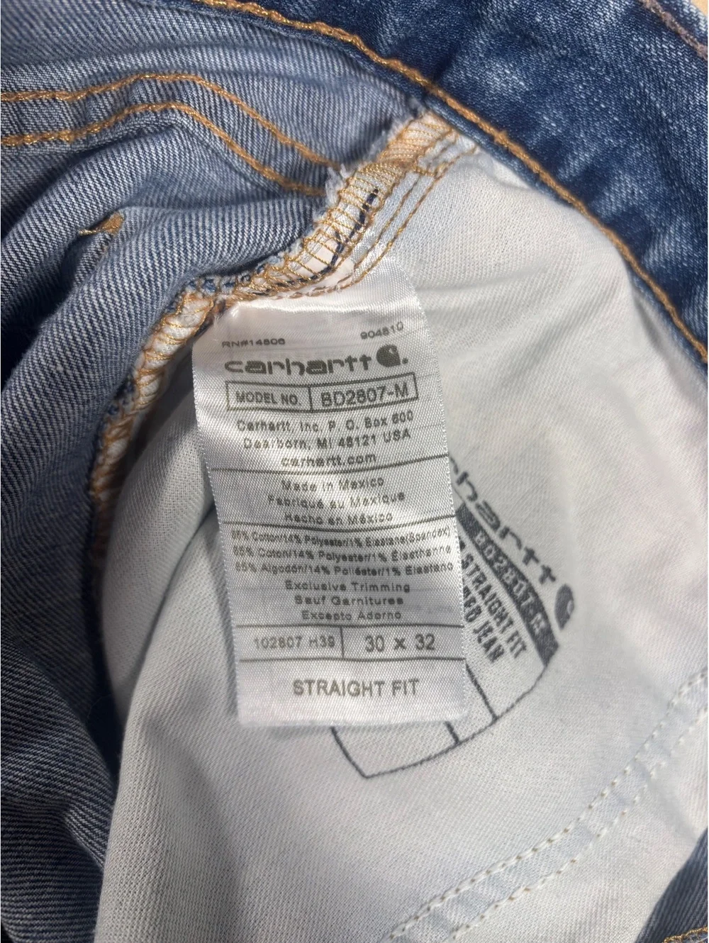 Carhartt Straight Fit 30x32 Jeans.  5- Pocket Tapered Jean. Carhartt